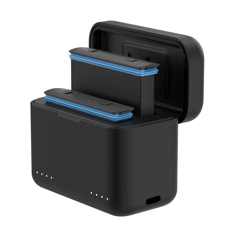 Carregador de dois canais Telesin S0-BCG-03-TIS para Insta360 X3 — estação de carregamento de bateria dupla
