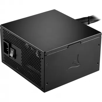 Fonte de alimentação Sharkoon Rebel P15 750, 750 W, 1x conector de GPU de alta potência de 12 pinos, 4x PCIe, cablagem modular
