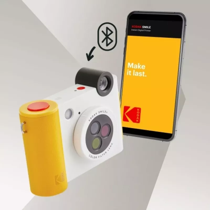 Kodak SMILE+ câmara instantânea, 2x3 polegadas, branco