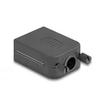 Conector de cabo DeLOCK 90655 D-Sub 9 bloco de terminais de 3 polos preto cinzento