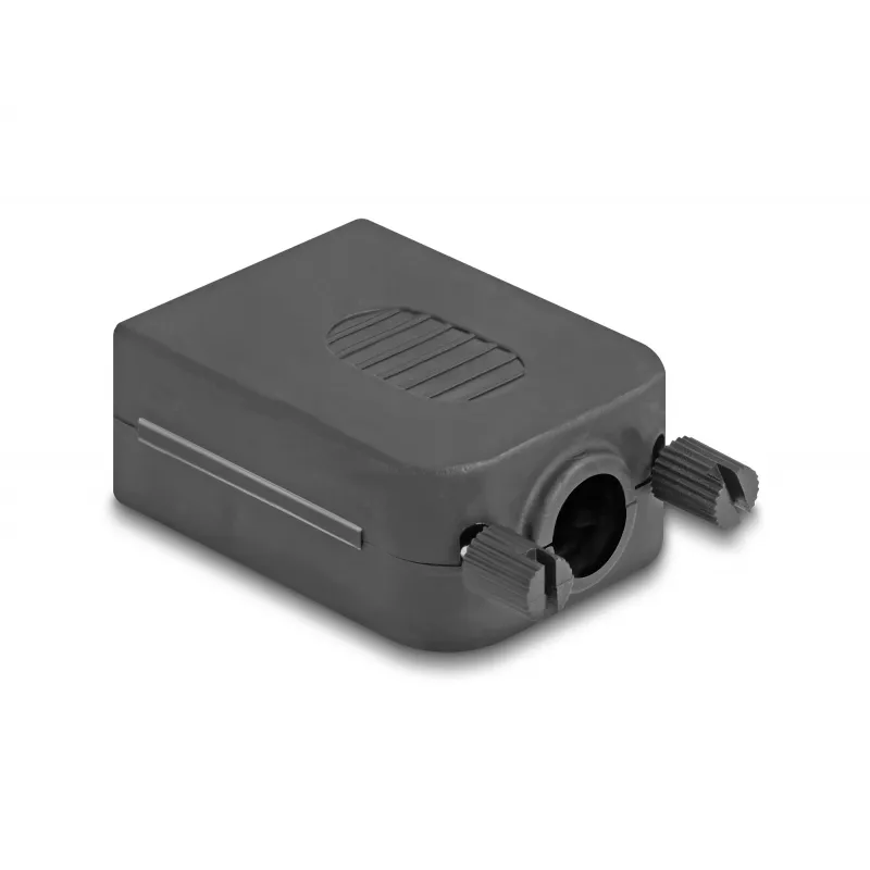Conector de cabo DeLOCK 90655 D-Sub 9 bloco de terminais de 3 polos preto cinzento