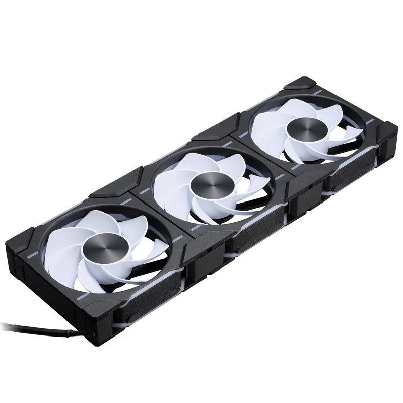 Phanteks D30-120 PWM Reverse Airflow D-RGB ventoinhas de caixa, 120 mm, pretas, pack de 3