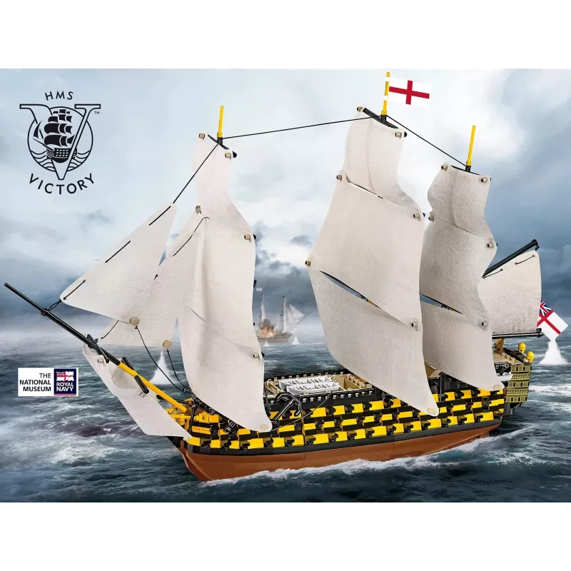 Conjunto de construção Cobi HMS Victory — 2.517 peças, modelo detalhado de navio à vela histórico