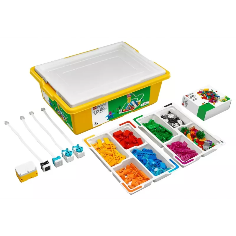 LEGO Education SPIKE Essential Set A+ 45345 – conjunto de robótica educativa e programação, 449 elementos, a partir dos 6 anos