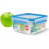 Recipiente de armazenamento EMSA Clip&Close 1,3 L quadrado hermético sem BPA, modelo 3110600387