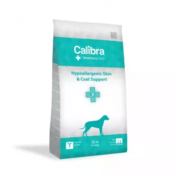 Ração seca para cães Calibra Veterinary Diets Hypoallergenic Skin & Coat, dieta veterinária, peixe, 12 kg