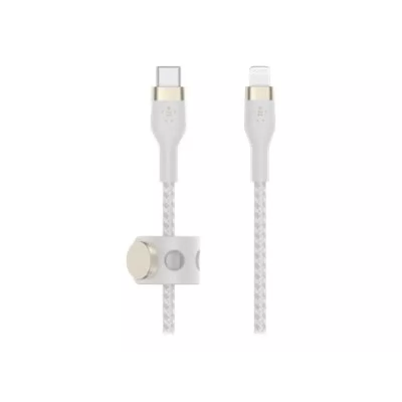Belkin BOOST CHARGE - Cabo Lightning - USB-C macho de 24 pinos para Lightning macho - 1 m - branco - para Apple iPad/iPhone/iPod (Lightning)