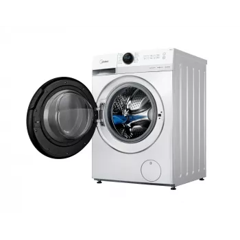Máquina de lavar roupa Midea MF200W80WB/W-HR, carregamento frontal, 8 kg, 1400 rpm, LCD, vapor, 60 cm de largura