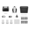 DJI Mini 3 Fly More Combo (DJI RC) drone com câmara, quadricóptero de 4 rotores, CMOS de 12 MP 1/1,3", f/1,7, 4K HDR, até 38 min de autonomia de voo, menos de 249 g, cinzento