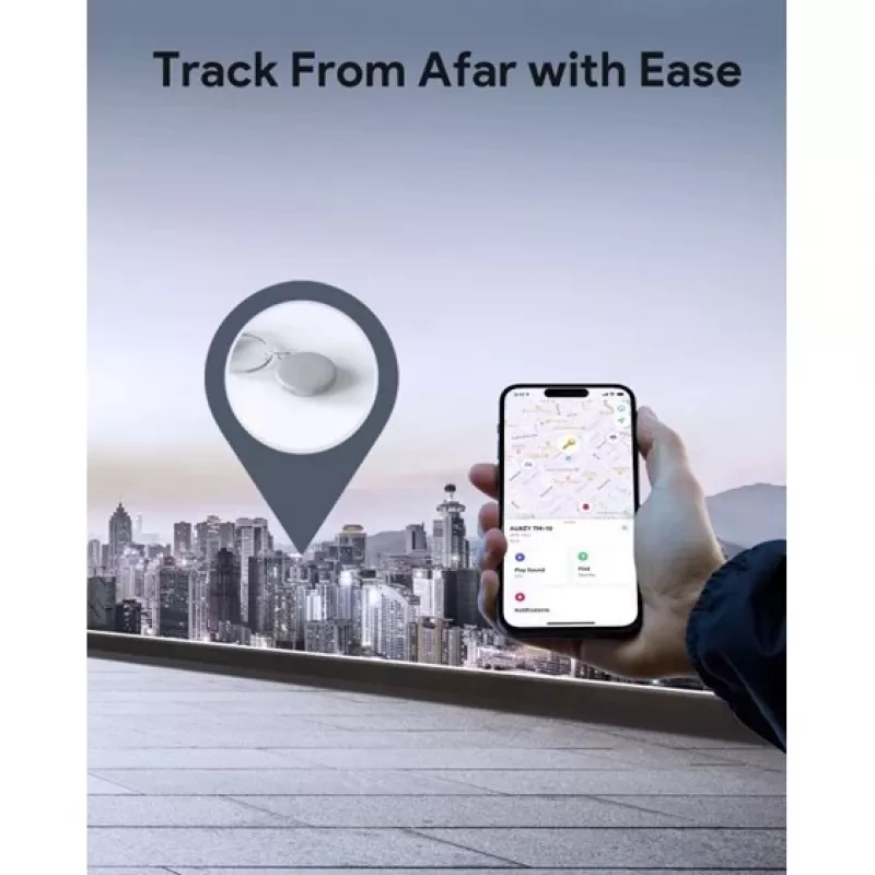 AUKEY Smart Mini Air Tag Rastreador Bluetooth para Apple Track Mate 1 Série TM-10