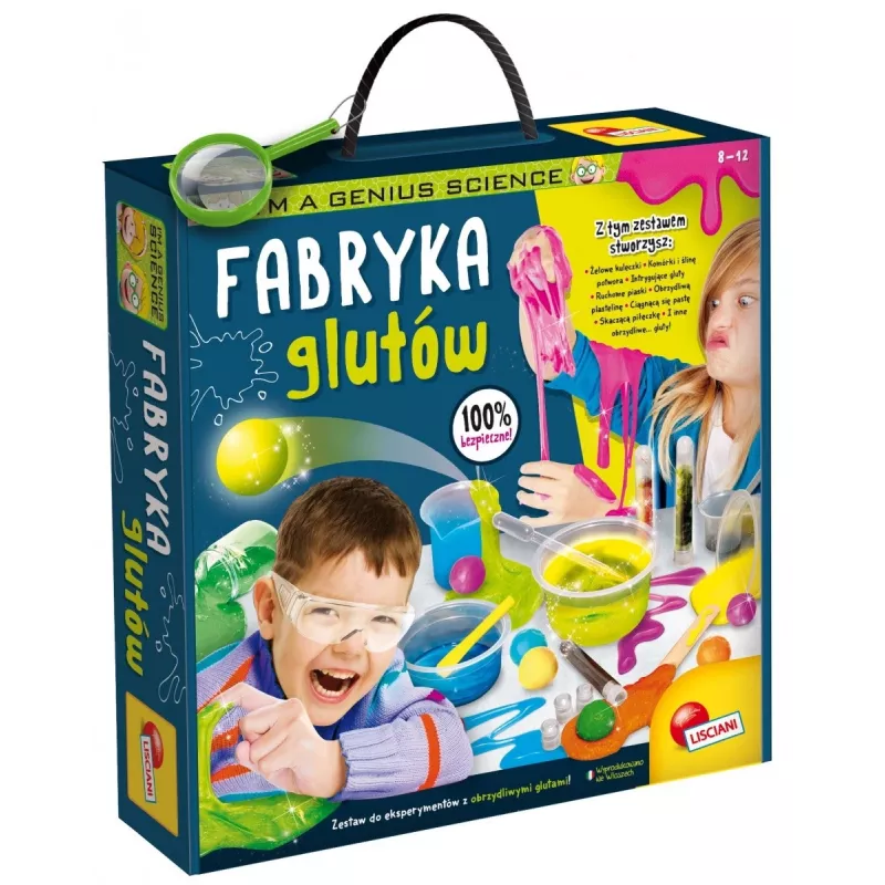 Conjunto de trabalhos manuais fábrica de slime Liscianigiochi I'M A Genius – conjunto prático de fabrico de slime