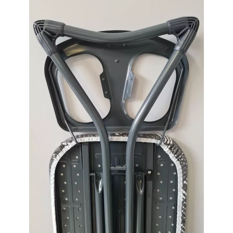 Tábua de passar a ferro tamanho completo PROMIS PKD80 COMFORT PLUS — tamanho padrão, cinzento, dobrável, suporte para ferro