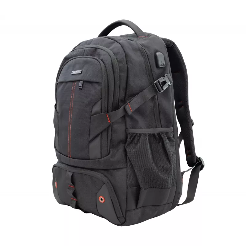 Mochila White Shark VOYAGER GBP-012 — preto, design resistente e repelente à água