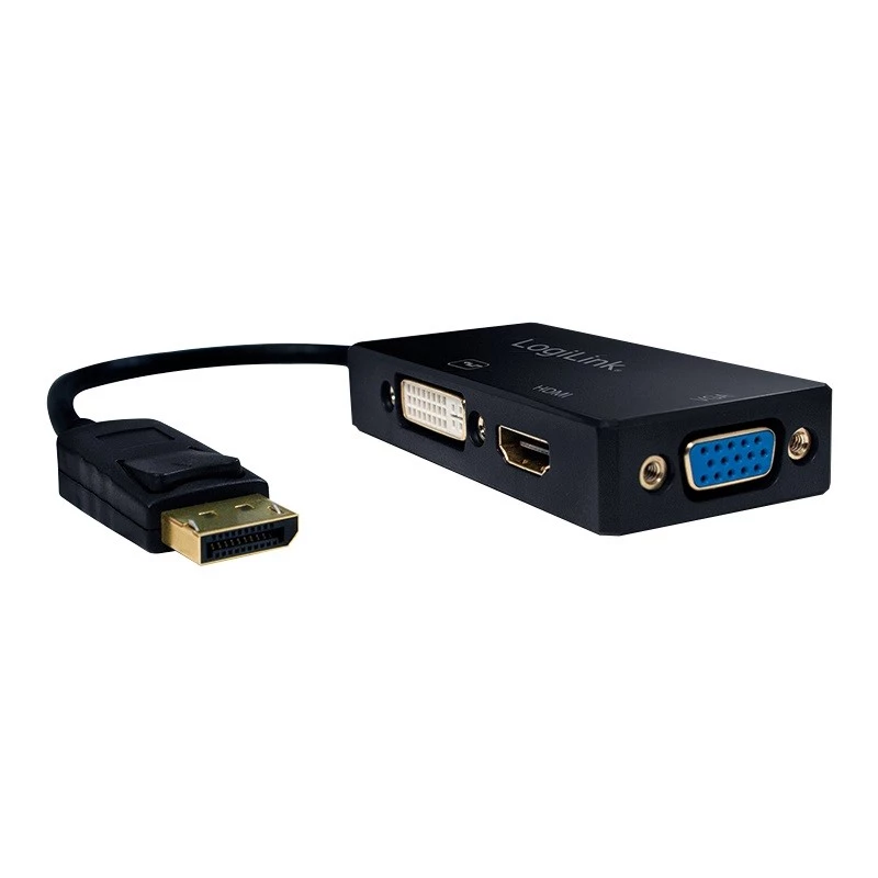 Conversor 4K DisplayPort para DVI/HDMI/VGA