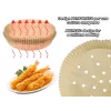 Beper C103ACC001 forminhas de papel vegetal para fritadeira de ar, 20 cm, 100 un.