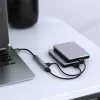 Hub USB QOLTEC 53792, USB-C 3.1 para 4 portas (USB 3.0 x1, USB 2.0 x3)