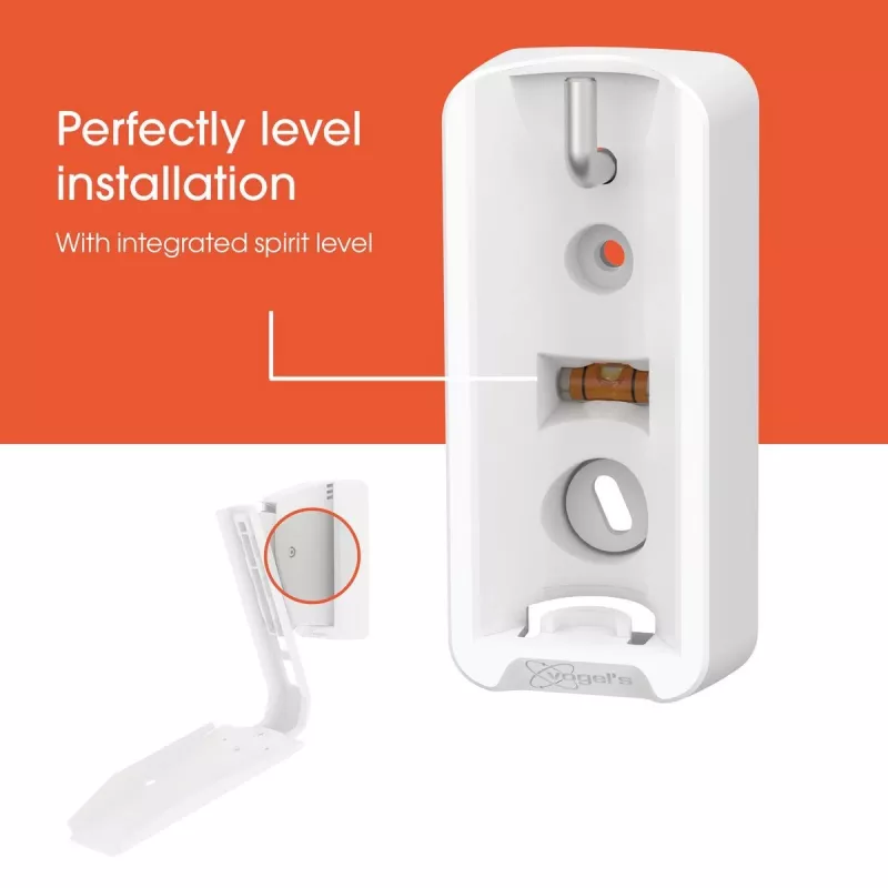 Suporte de parede Vogels | Suporte de parede para coluna para Sonos Era 300 | Inclinável, rotativo | Capacidade máxima 7 kg | Branco
