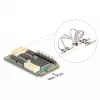 Adaptador de interface Mini-PCIe interno DELOCK 95279 — host série, saída Mini-PCIe, suporte RS-232, 460,8 Kbit/s, FIFO 256 B, 30×51×10 mm