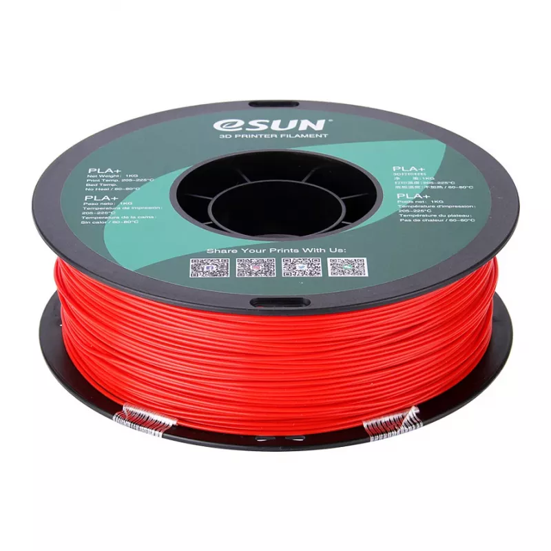 PLA+ 1,75mm vermelho 1kg