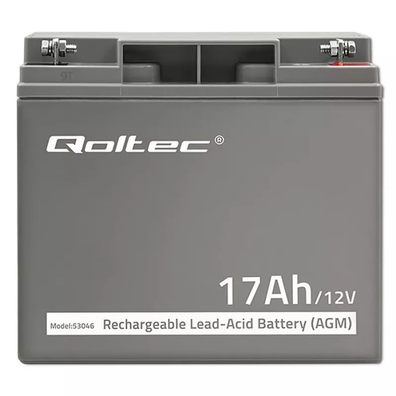 Qoltec 53046 bateria AGM 12 V 17 Ah, máx. 255 A