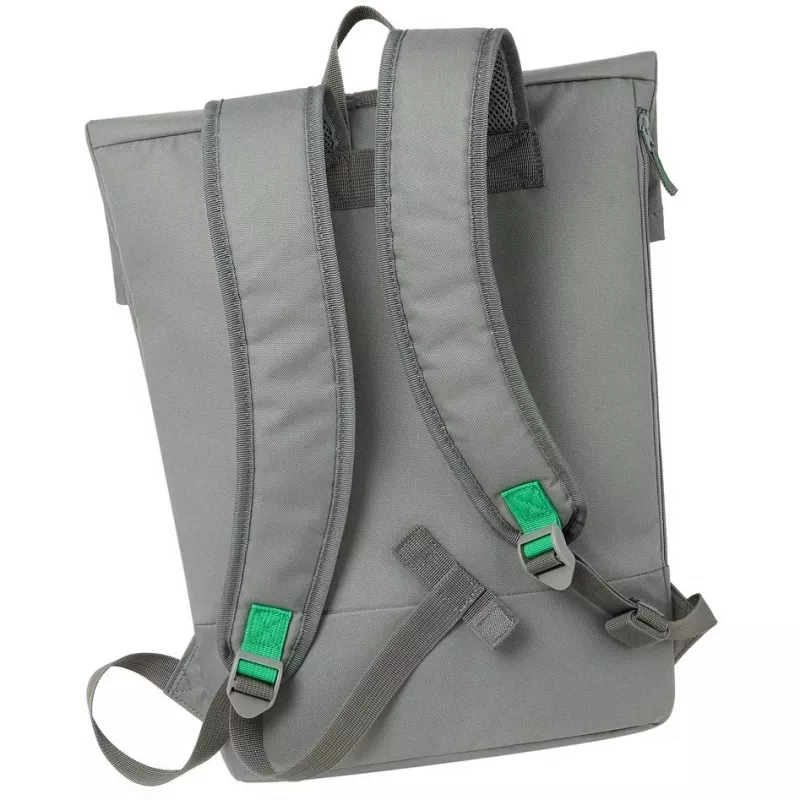 Mochila urbana Rivacase Gremio cinzento poliéster rPET 280x135x430mm