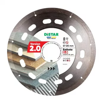 Disco de corte diamantado Distar Esthete 2.0 125 mm, furo 22,23 mm