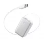 Powerbank Anker A1638 10000 mAh, 45 W de potência total de saída, branco, cabo USB-C retrátil integrado