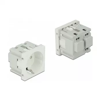 DeLock 81320 tomada Schuko Easy 45, 45 x 45 mm, 10 unidades