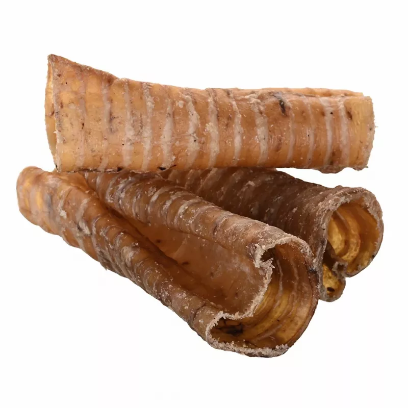 Snack para cães PETITTO traqueia de vaca 1 kg - osso mastigável de traqueia de vaca PETITTO