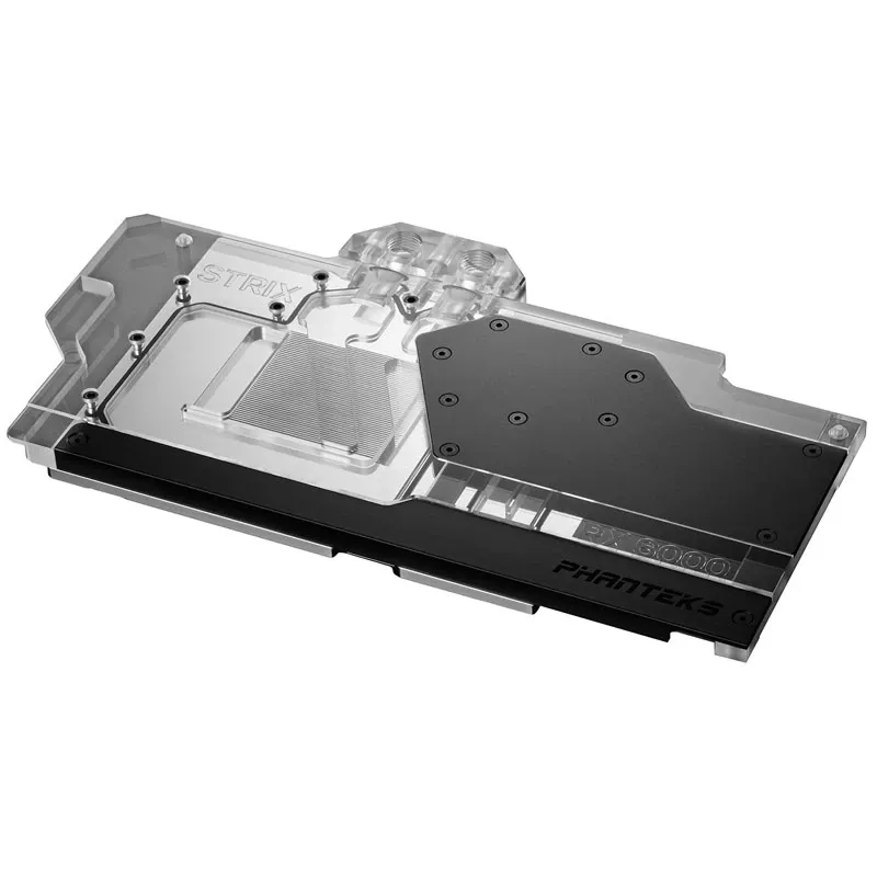 Phanteks Glacier G6000 Strix bloco de água para GPU com backplate, ASUS RX 6800/6900 Strix/TUF, preto