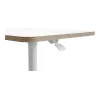 Tampo de secretária Leitz 65360001 quadrado alumínio branco 600x800x750mm