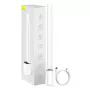Candeeiro de mesa Baseus Smart Eye Folding Rechargeable branco — candeeiro de mesa LED dobrável, bateria recarregável, braço e cabeça ajustáveis