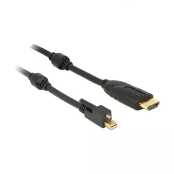 Adaptador de cabo de vídeo DeLOCK 83731 Mini DisplayPort para HDMI 3m Preto