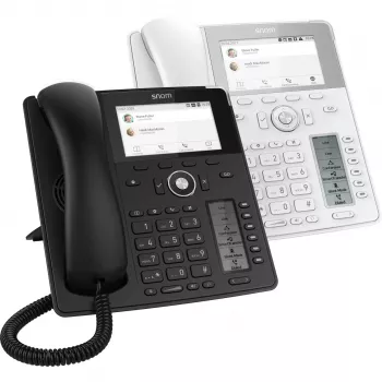 Telefone IP Snom D785N preto 12 linhas TFT auscultador com fios