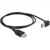 Cabo USB DeLOCK 1 m USB 2.0-A para USB 2.0-A preto
