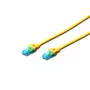Cabo patch Digitus CAT 5e U/UTP DK-1512-050/Y 5m amarelo