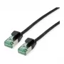 Cabo de rede ROLINE RM U/FTP DataCenter Cat.6A (Classe EA), fino, preto, 0,5 m