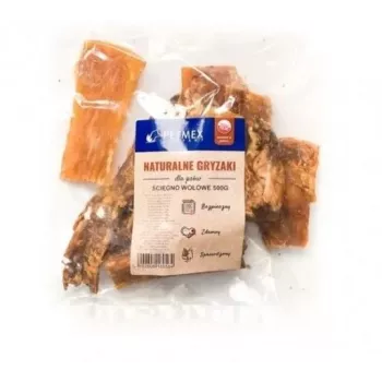 Mastigáveis para cães PETMEX Tendão de vaca 500 g — snack natural firme para higiene dentária, 79 % proteína, 5 % gordura