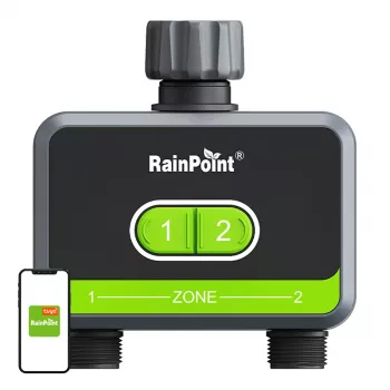 Controlo de rega RainPoint HTV210B 2 zonas com controlo por app (modelo HTV210B)
