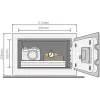 Cofre básico YEC compact com alarme