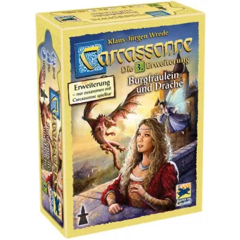 Carcassonne - A Princesa e o Dragão, jogo de tabuleiro 3.ª expansão