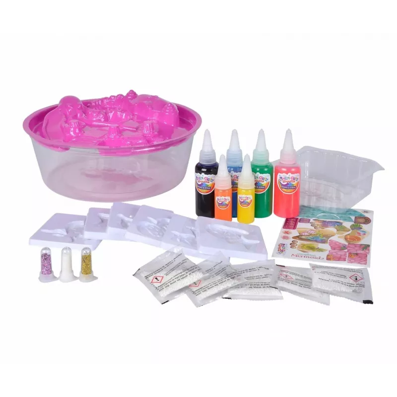 Conjunto SIMBA Aqua Gelz Set Magic Mermaids conjunto de brincar, modelo 106322568, conjunto de trabalhos manuais com contas de gel ativadas por água