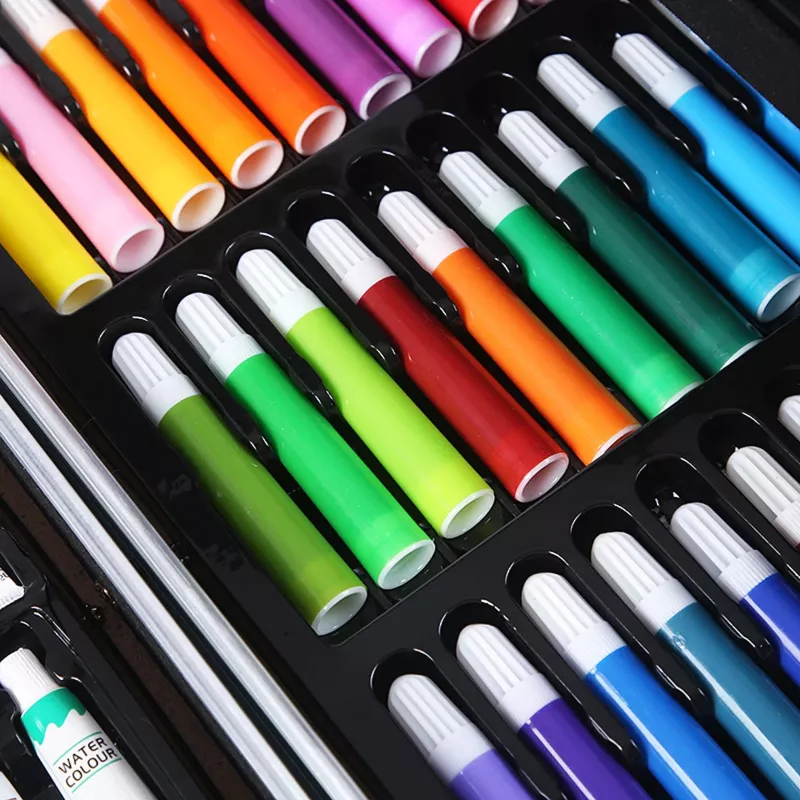 Conjunto de pintura Extralink EX.20154 — conjunto de arte infantil de 145 peças em mala grande