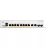 Cisco Catalyst 1300-8FP-2G - switch - L3 - gerido - 8 x 10/100/1000 (PoE+) + 2 x Combo Gigabit SFP/RJ-45 - montagem em rack - PoE+ (120 W) (C1300-8FP-2G)