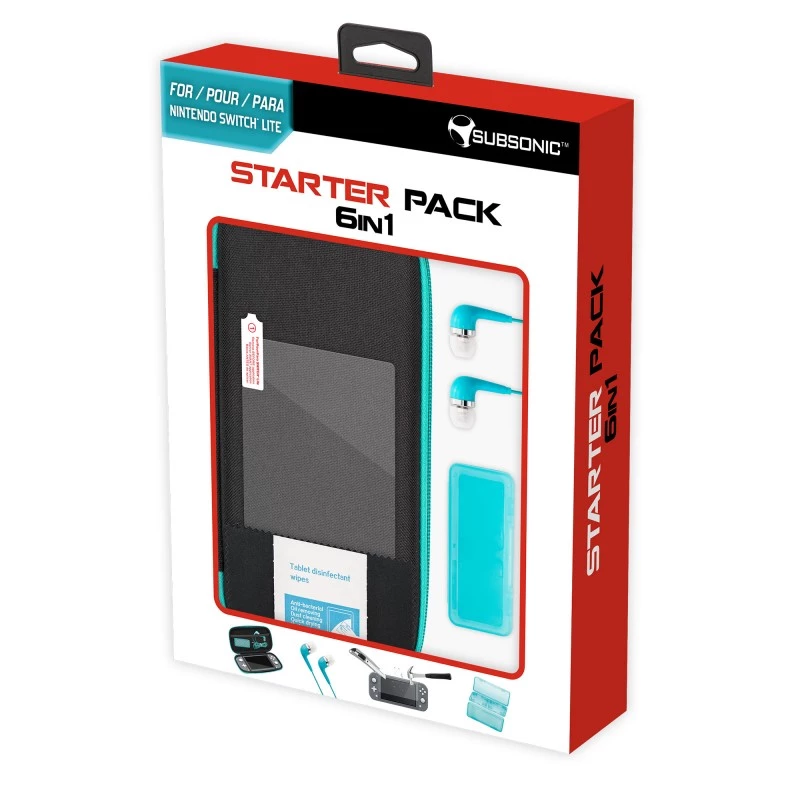 Pack inicial Subsonic 6 em 1 para Nintendo Switch Lite
