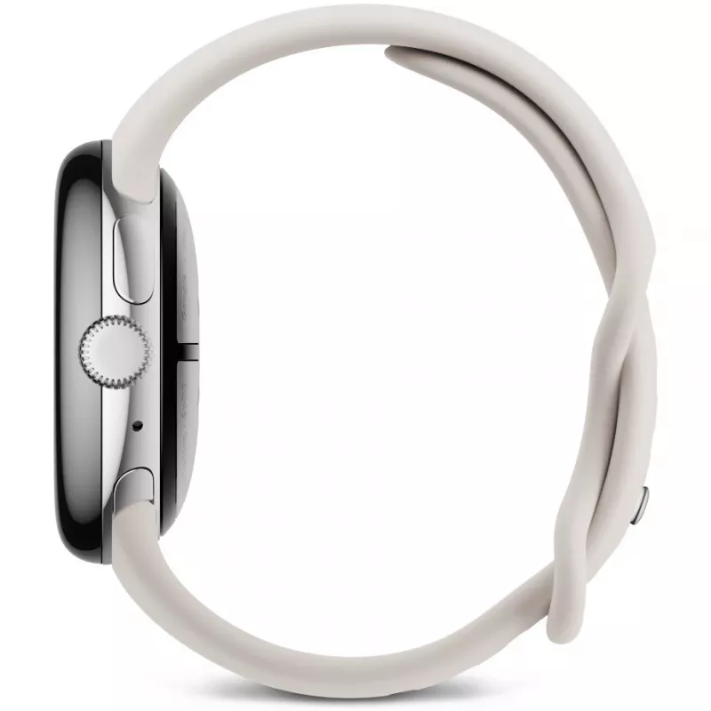 Google Pixel Watch 3 LTE pulseira desportiva 41 mm, prateado/porcelana
