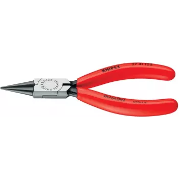 Alicate de bico redondo para eletrónica e mecânica de precisão Knipex 37 41 125 reto 125 mm