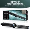 Escova térmica Revamp BR-1300A-EU Ceramic Ionic 30mm – escova de styling aquecida para o cabelo