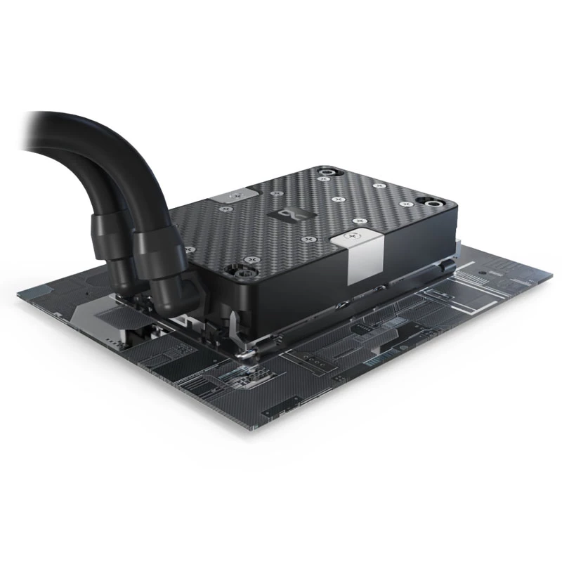 Bloco de água Alphacool 13498 acetal cobre preto prateado 75,5 x 118,5 x 20,5 mm