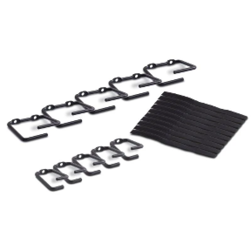 APC NetShelter gestão de cabos, anéis, conjunto com 5 pequenos e 5 grandes, preto